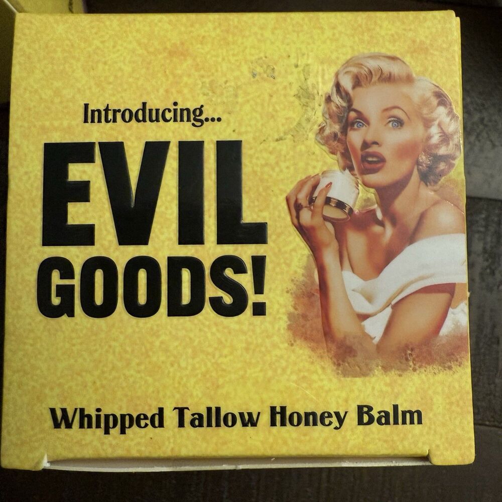 Evil Goods Whipped Tallow Honey Balm For Face, Lips & Body 180 g New Zero Toxins